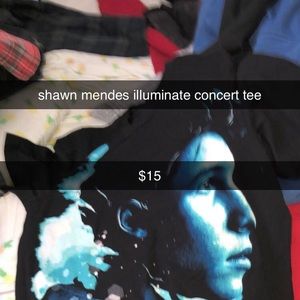 Shawn Mendes illuminate tour concert shirt